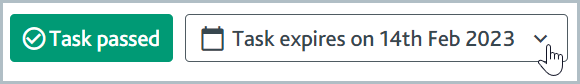 Tasks_Task_expiry_date.png Task passed status indicator and task expiry menu button.