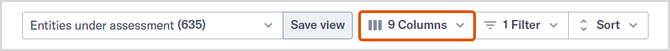 Tutorial_Views_Open_columns.png Entity management view columns dropdown button.