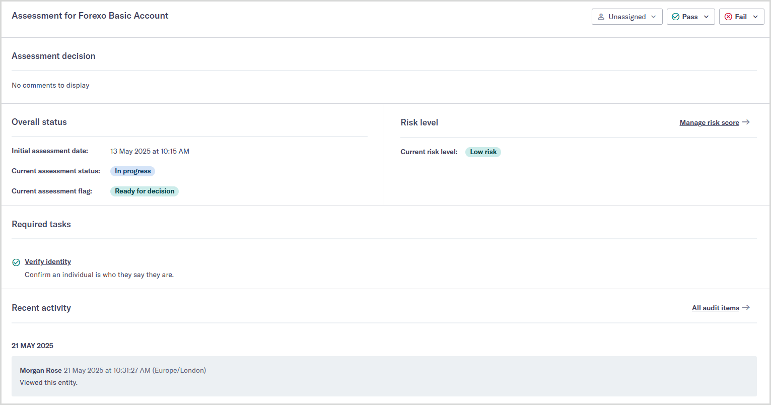 Assessments_View_assessment.png View information about an assessment.