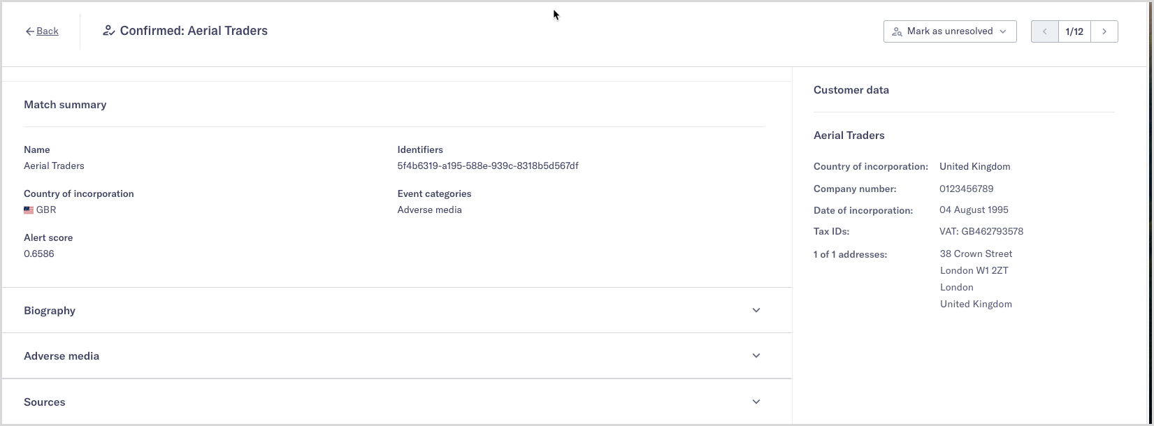 confirmed_company_screening_match.png confirmed company screening match page