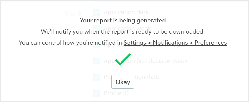 Reporting_Report being generated Reporting_Report being generated