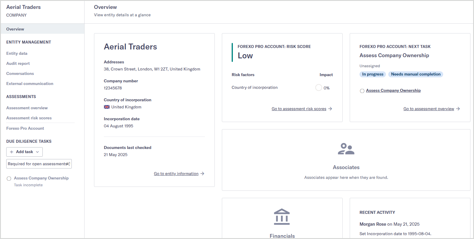 Entity_overview_page.png The Entity Overview page.