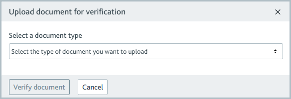 Checks_Upload_document_for_verification.png Upload document for verification dialog