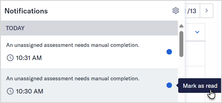 Notifications_Mark_as_read.png Notification message highlighting the read indicator toggle option.